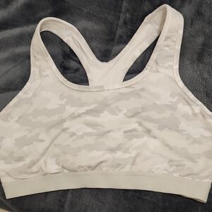 Avia Cream and Gray Sports Bra Intimates